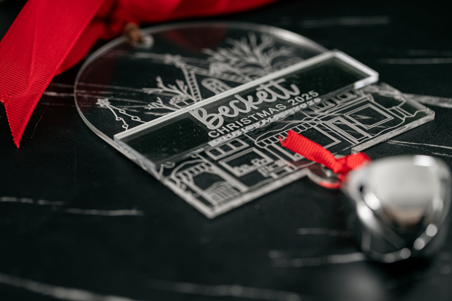 Acrylic Bell Christmas Ornament