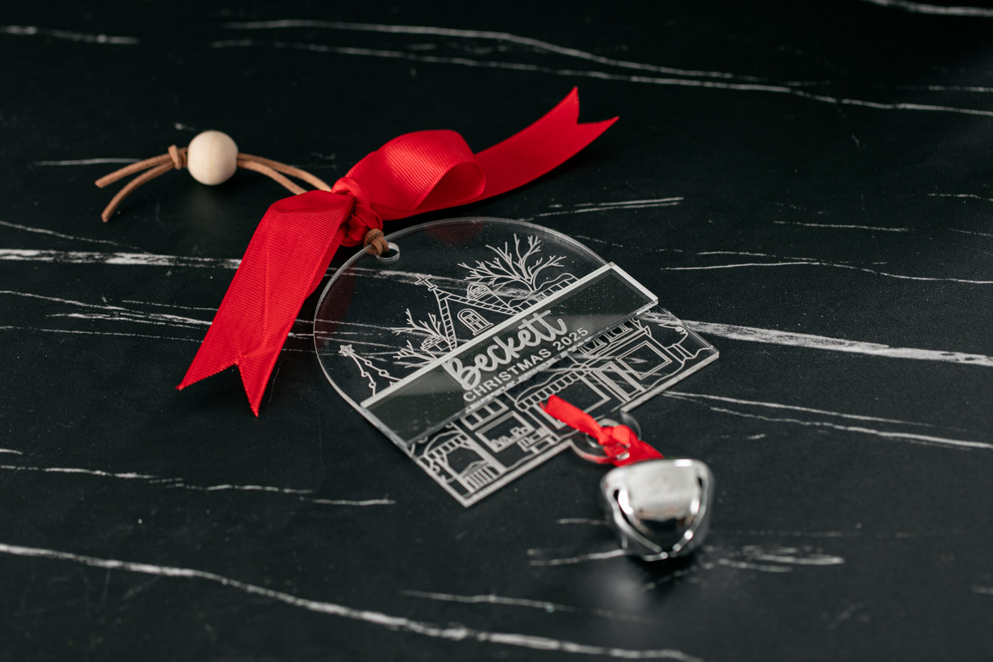 Acrylic Bell Christmas Ornament