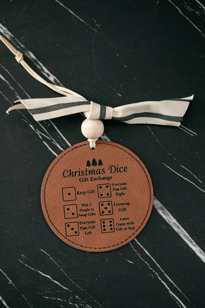 Christmas Dice Game Ornament