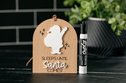 Sleeps Until Santa Comes Ornament