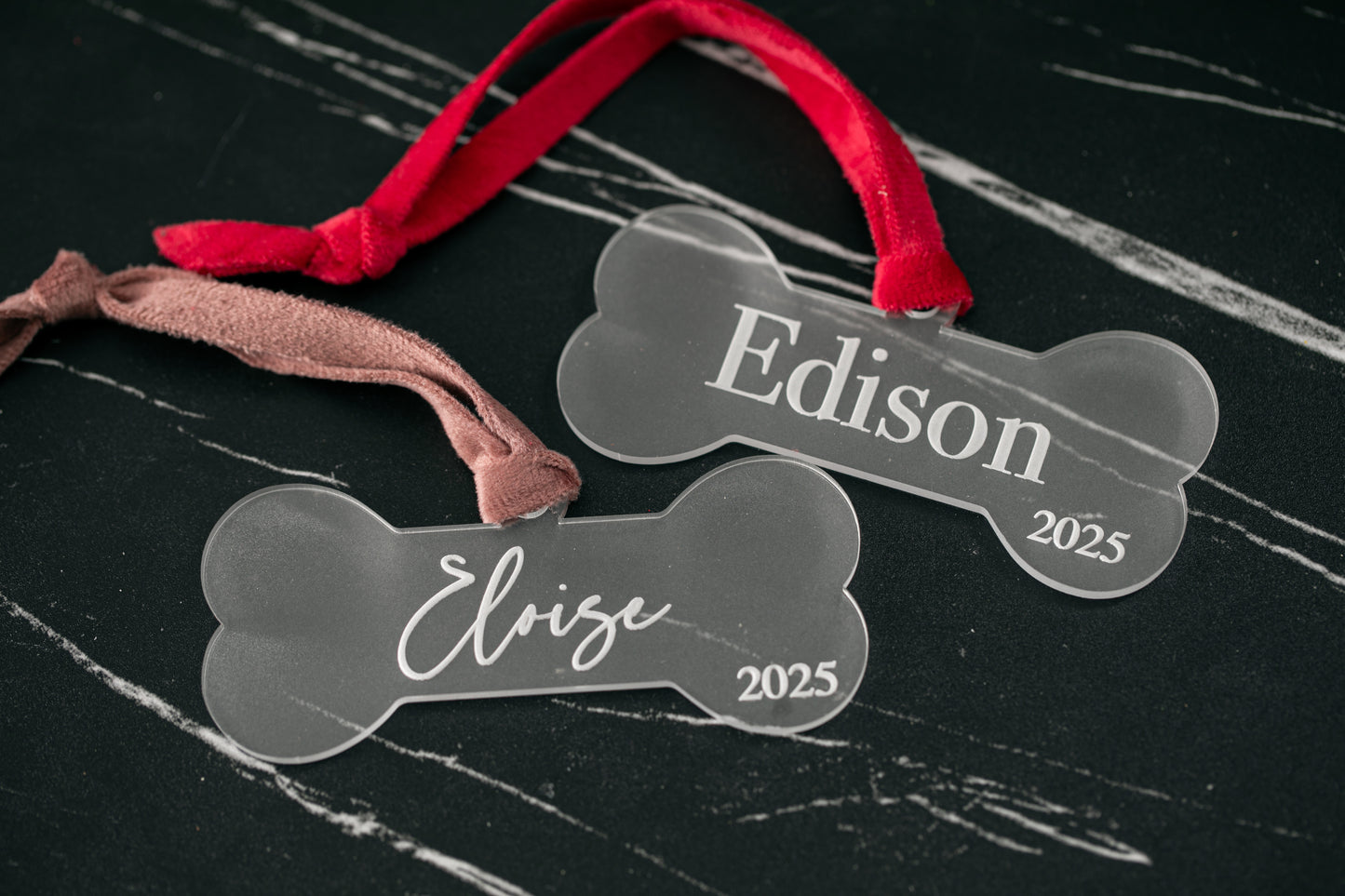 Custom Dog Bone Ornament