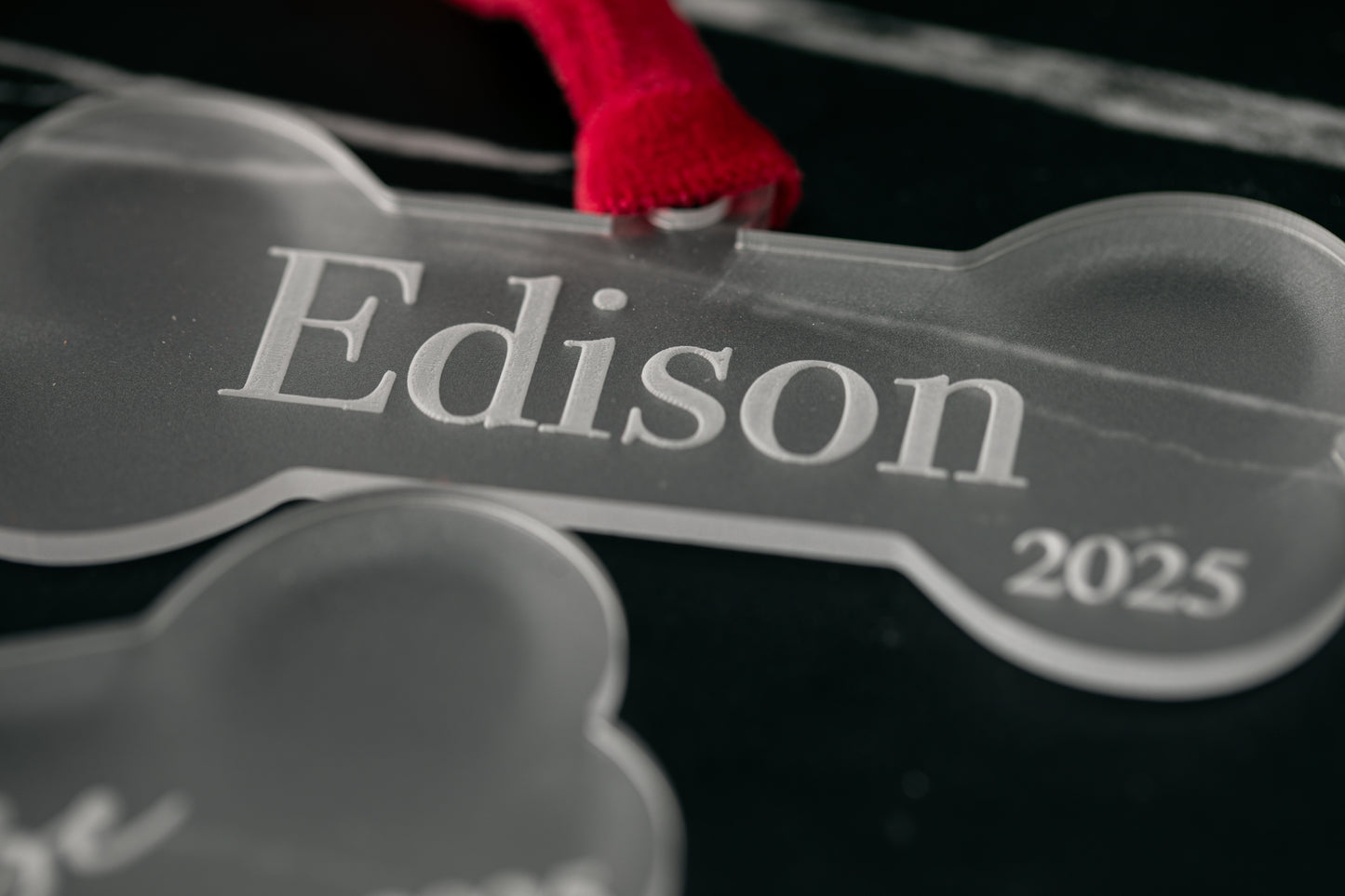 Custom Dog Bone Ornament