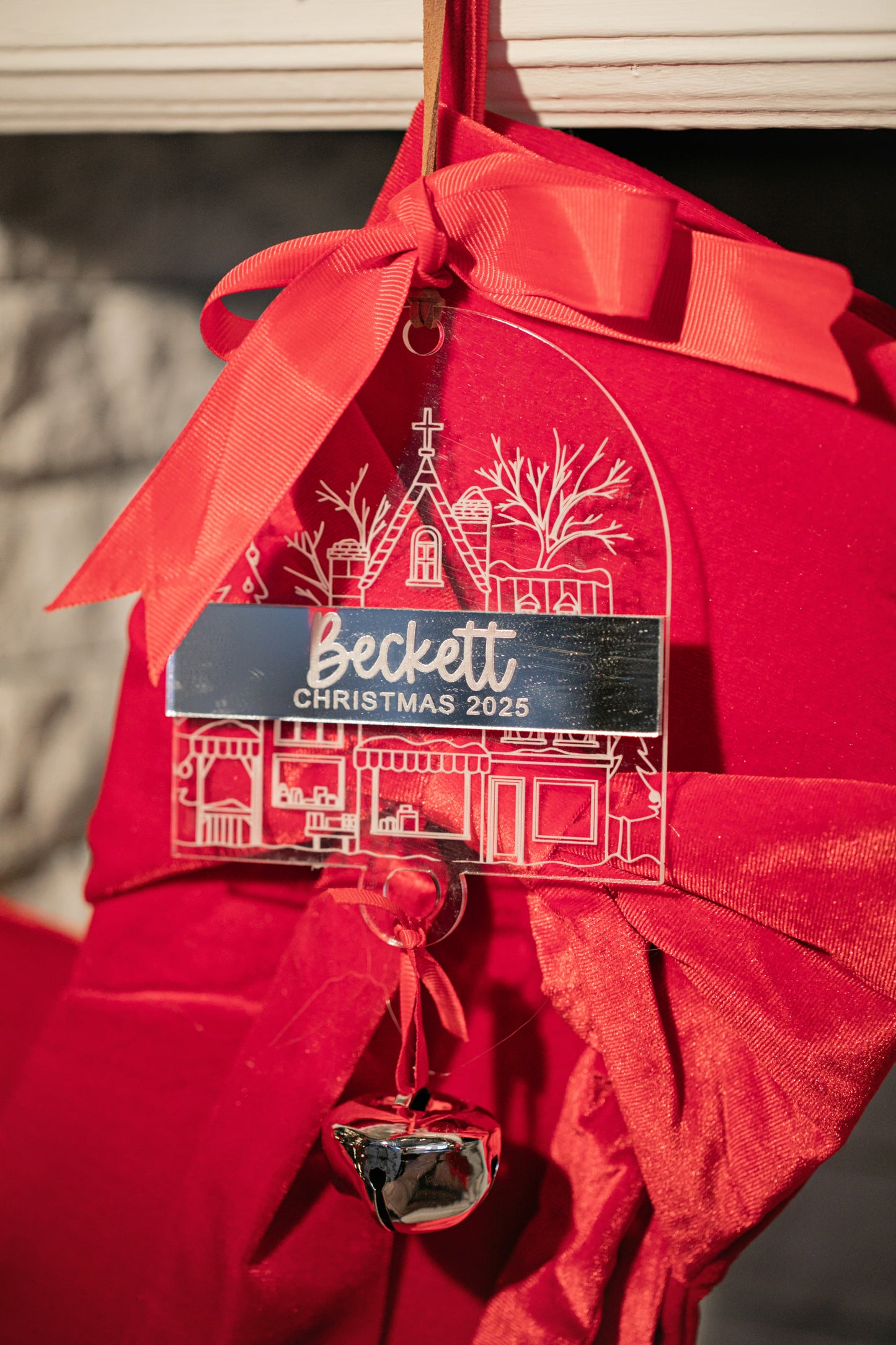 Acrylic Bell Christmas Ornament