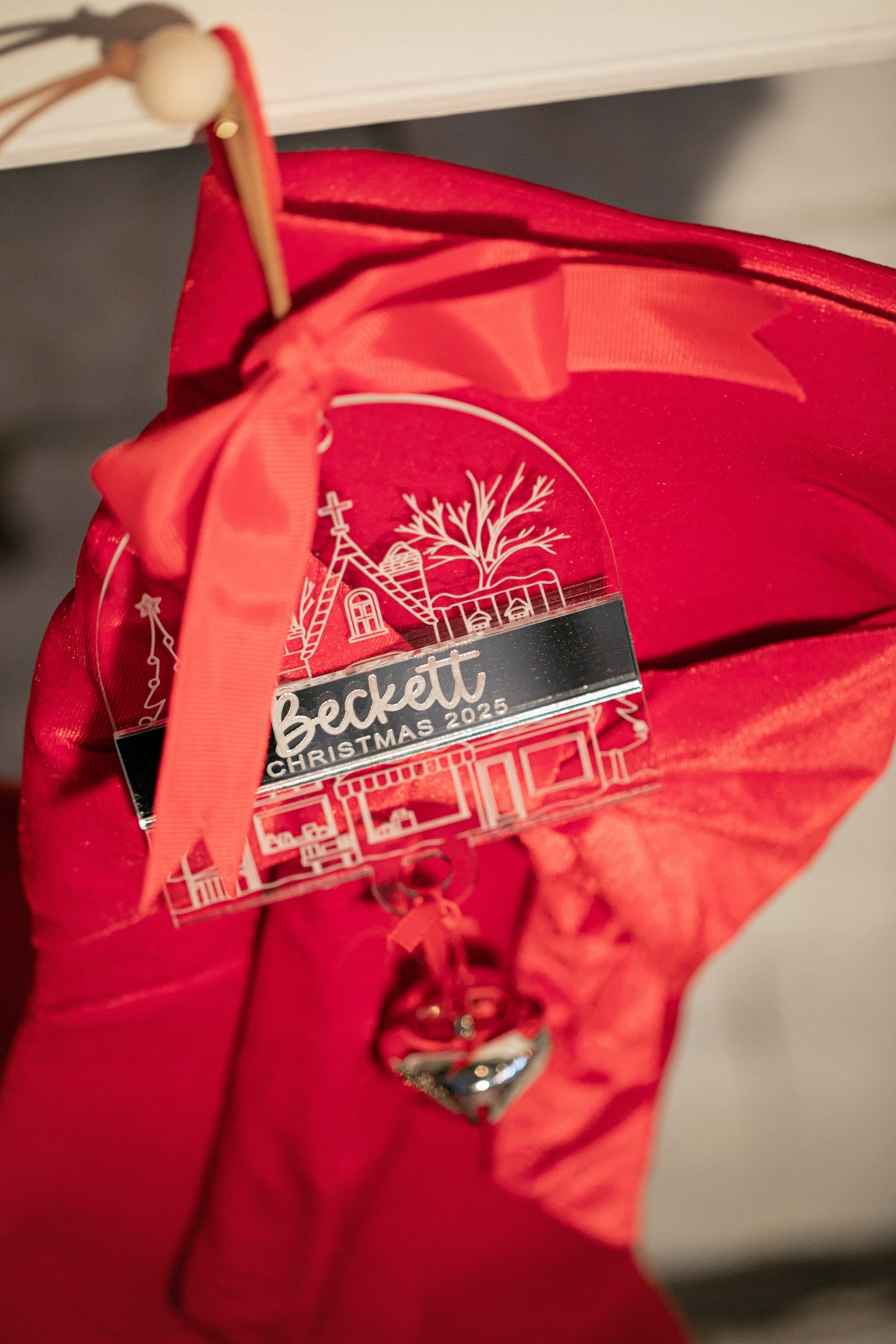 Acrylic Bell Christmas Ornament