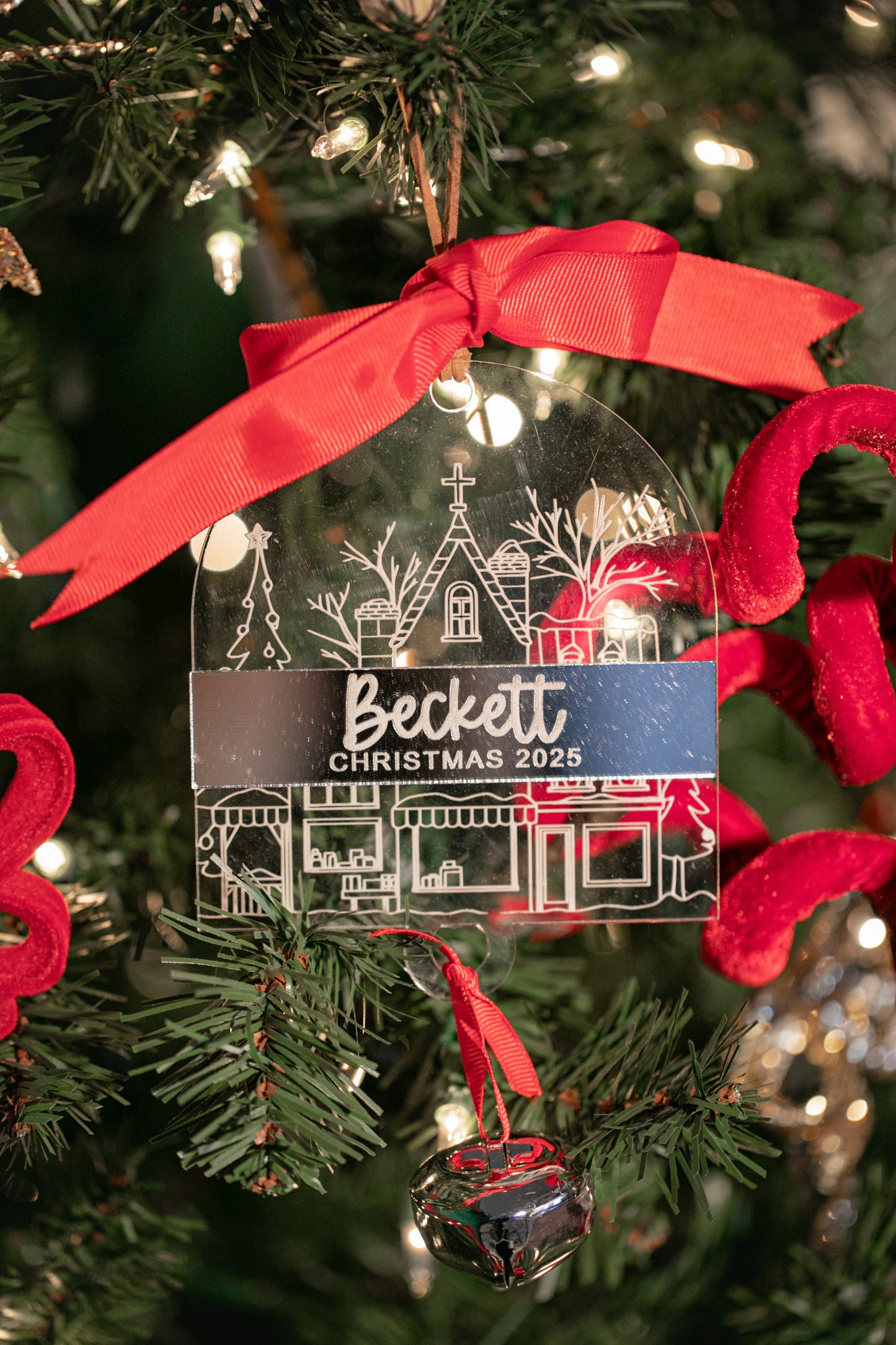 Acrylic Bell Christmas Ornament