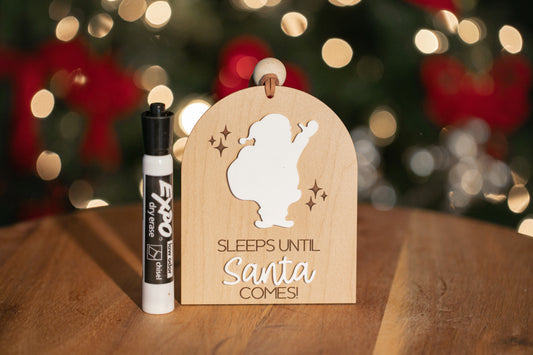 Sleeps Until Santa Comes Ornament