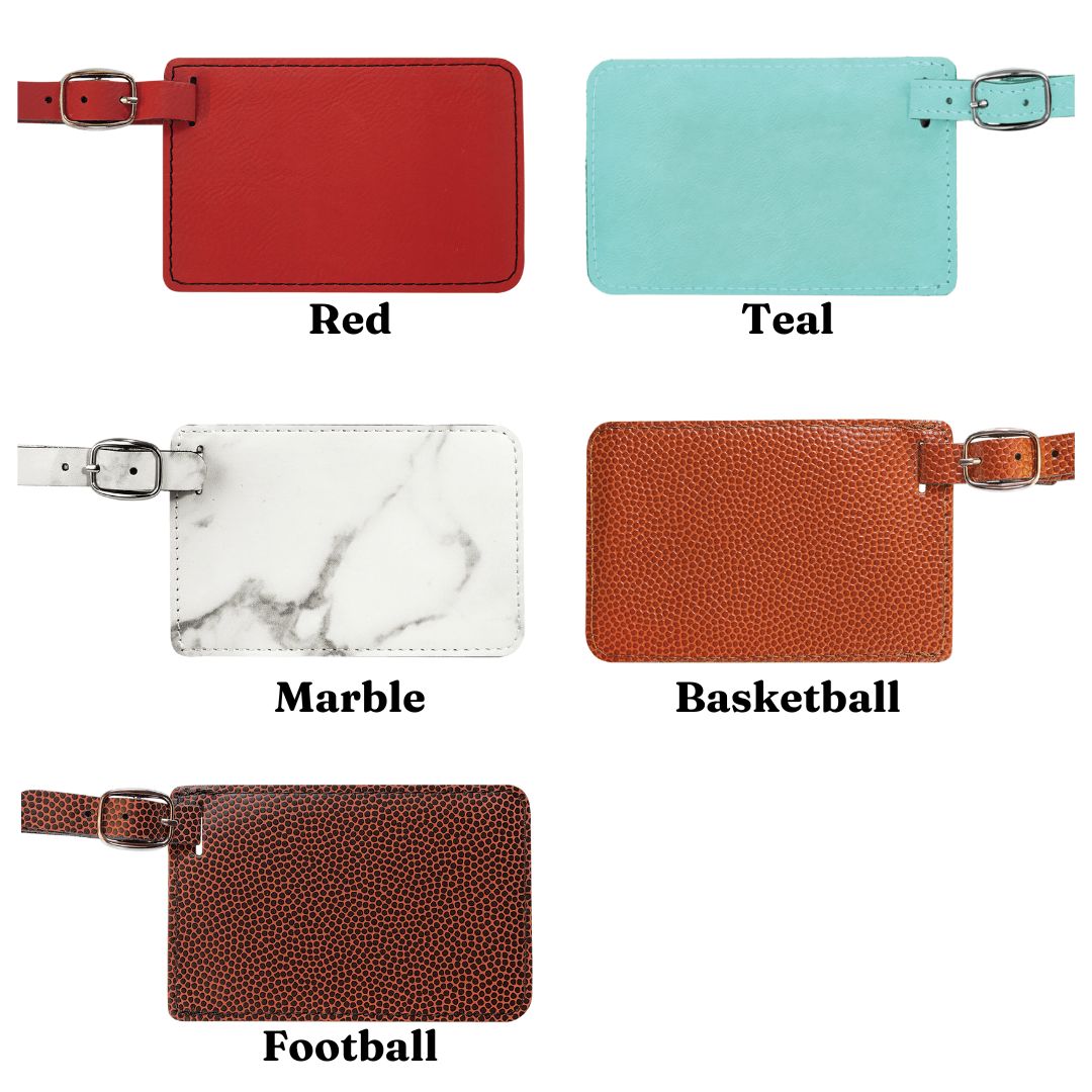 Personalized Leatherette Luggage Tags