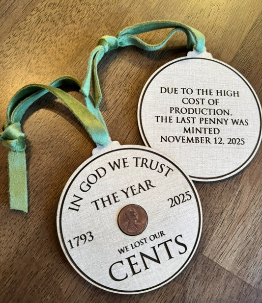 Historic penny ornament