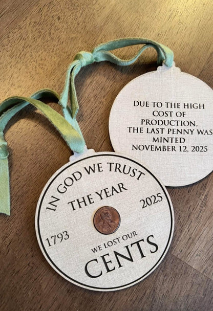 Historic penny ornament
