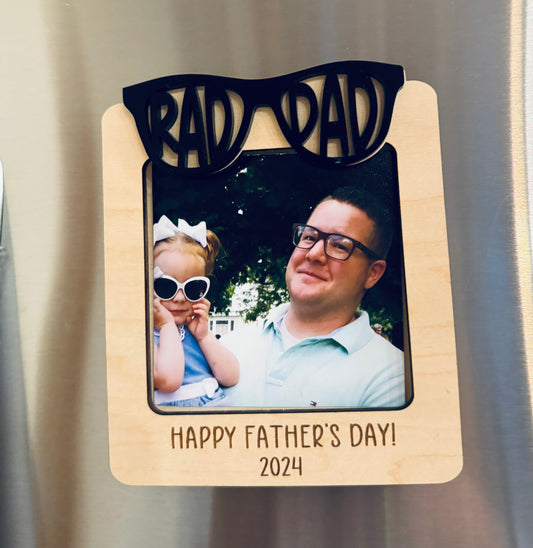 Rad Dad photo magnet