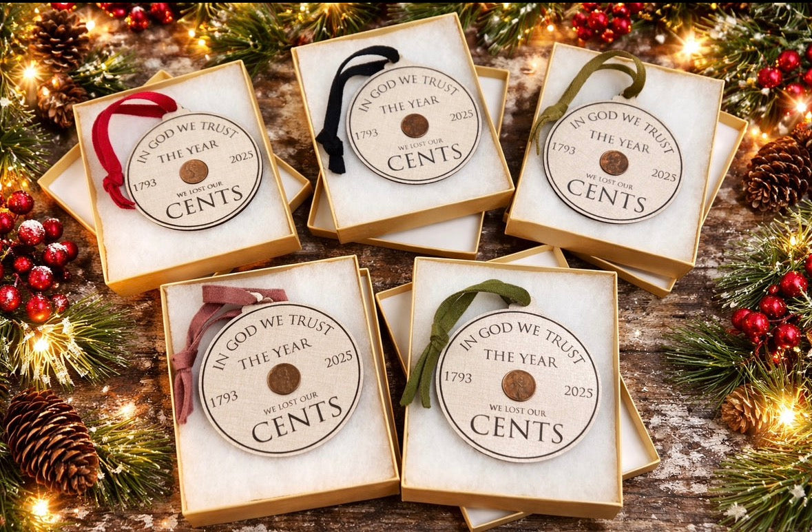Historic penny ornament