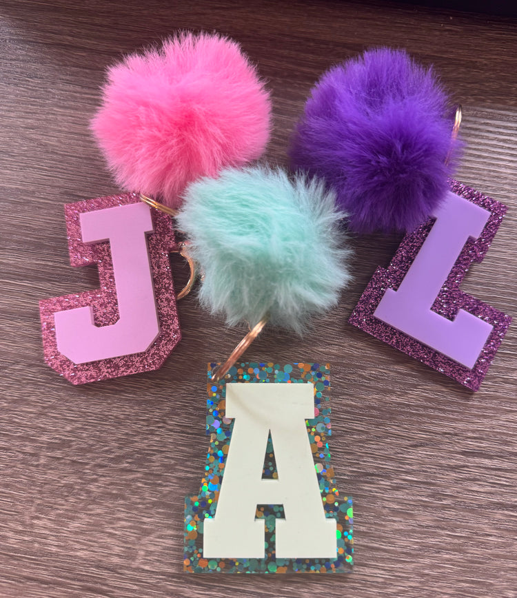 Letter keychains