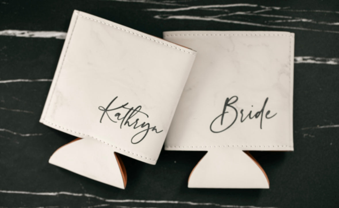 Personalized Leatherette Beverage Holder