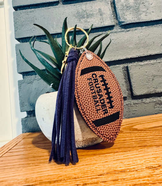 Crusader Football Keychain