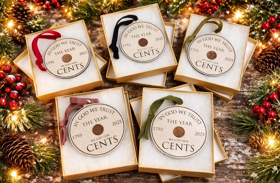 Historic penny ornament
