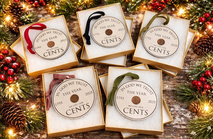 Historic penny ornament