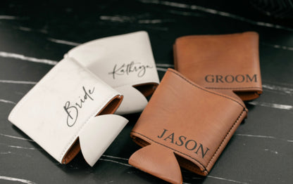 Personalized Leatherette Beverage Holder