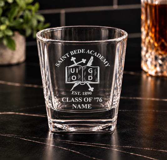 St. Bede Class of '76- Whiskey Glass