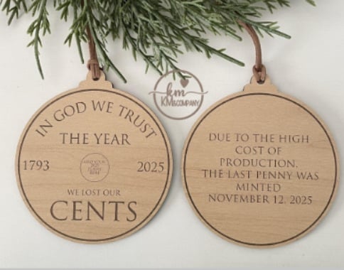 Penny Ornament- FILE  NOT A PHYSICAL PRODUCT