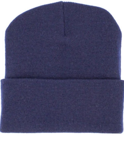 Custom Beanie With Leatherette Patch