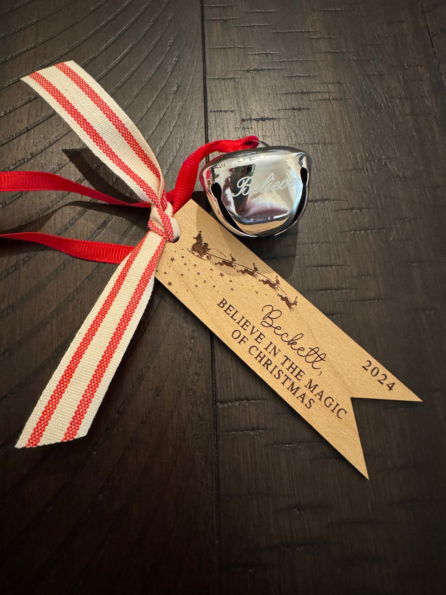 Personalized Bell - Believe in the Magic of Christmas