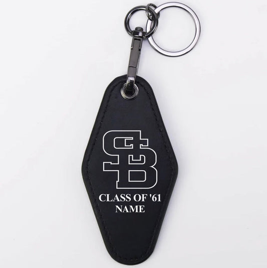 Leatherette Motel Keychain