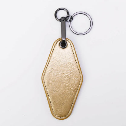 Leatherette Motel Keychain