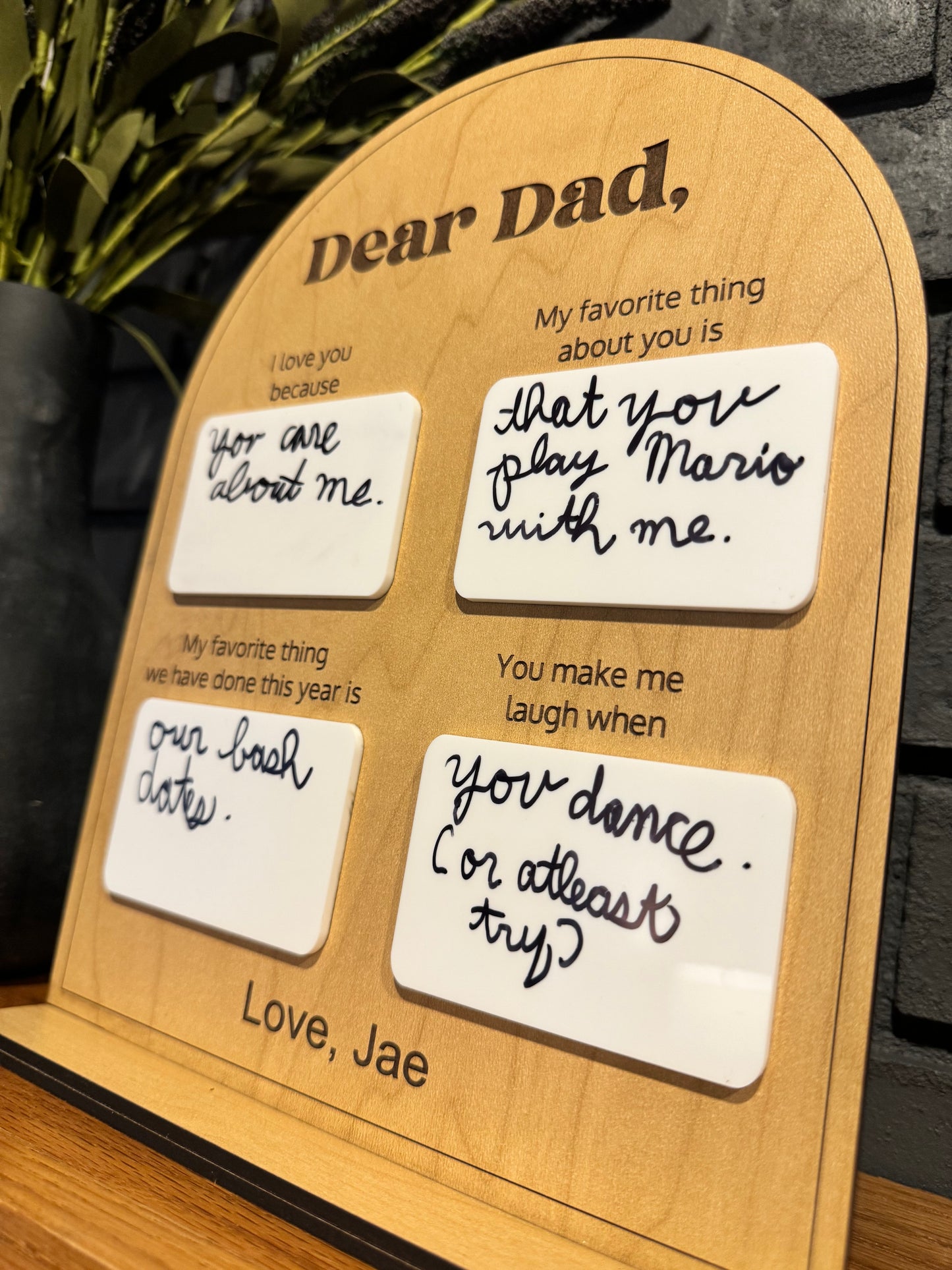 Dear Dad Custom Board