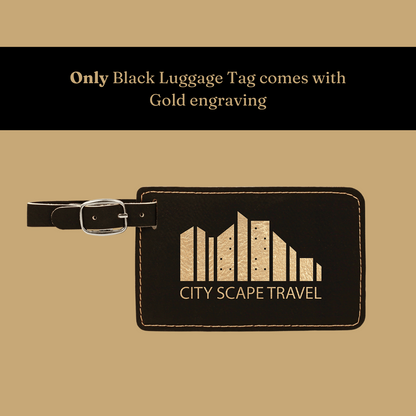 Personalized Leatherette Luggage Tags