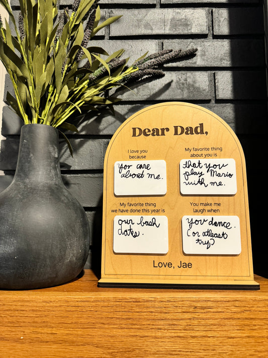 Dear Dad Custom Board